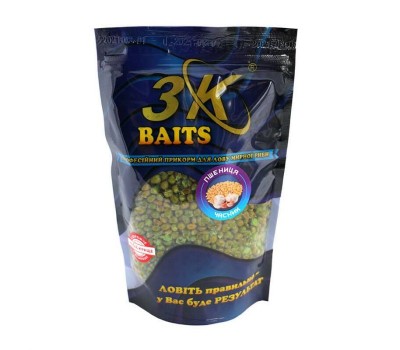 Прикормка 3K Baits пшениця(часник)400g