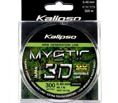 Волосінь Kalipso Mystic 3D Green 300m 0.40mm