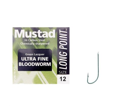 Гачок Mustad Bloodworm 60015GR/LP240 №12(10)