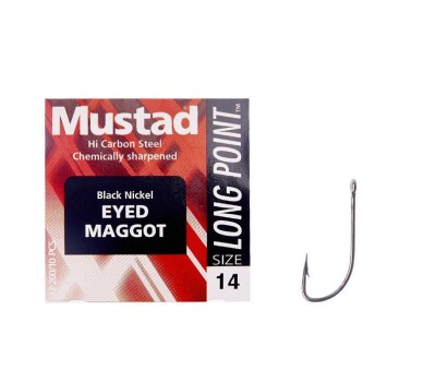 Крючок Mustad Eyed Maggot 90338BLN/LP260