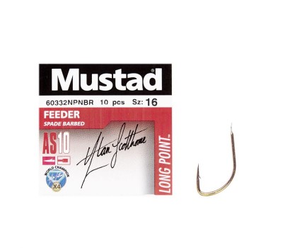 Крючок Mustad Feeder 60332BR/LP540 №16(10)