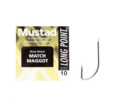 Гачок Mustad Match Maggot 90339BLN/LP100