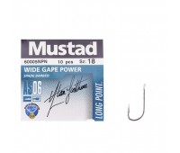 Гачок Mustad Wide Gape Power 60005N/LP200 №18(10)