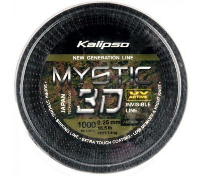 Волосінь Kalipso Mystic 3D Amber 1000m 0.25mm