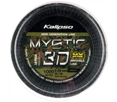 Волосінь Kalipso Mystic 3D Amber 1000m 0.28mm