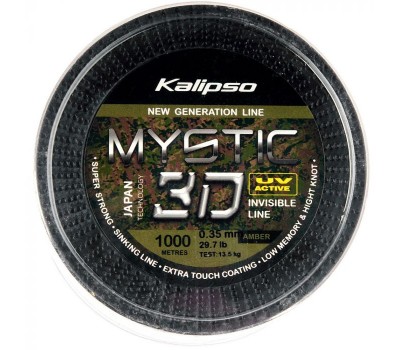 Волосінь Kalipso Mystic 3D Amber 1000m 0.35mm