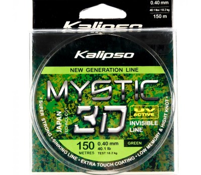 Волосінь Kalipso Mystic 3D Green 150m 0.40mm