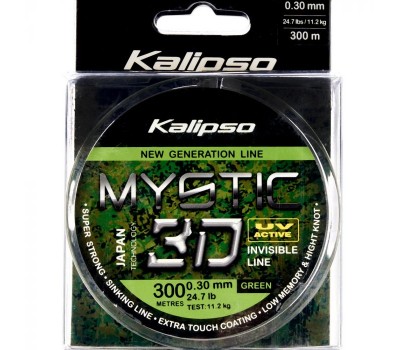 Леска Kalipso Mystic 3D Green 300m 0.30mm