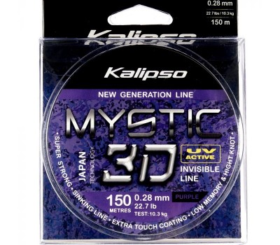 Волосінь Kalipso Mystic 3D Purple 150m 0.28mm