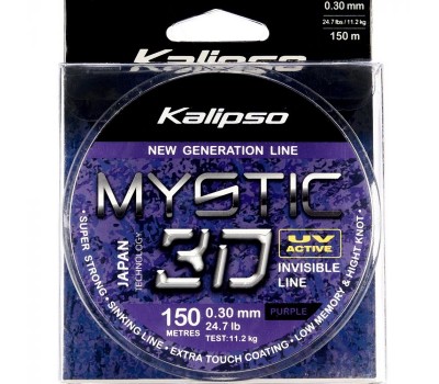 Волосінь Kalipso Mystic 3D Purple 150m 0.30mm