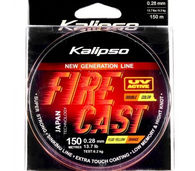 Волосінь Kalipso Fire Cast FYO 150m 0.28mm double color