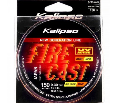 Леска Kalipso Fire Cast FYO 150m 0.30mm double color