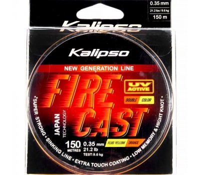 Волосінь Kalipso Fire Cast FYO 150m 0.35mm double color
