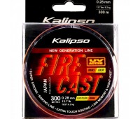 Волосінь Kalipso Fire Cast FYO 300m 0.28mm double color