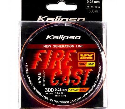 Волосінь Kalipso Fire Cast FYO 300m 0.28mm double color