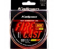 Леска Kalipso Fire Cast FYO 300m 0.35mm double color