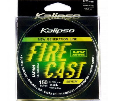 Волосінь Kalipso Fire Cast FY 150m 0.25mm