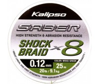 Шнур Kalipso Saber Shock Braid X8 MG 25m