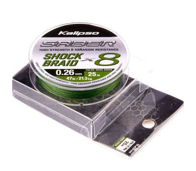 Шнур Kalipso Saber Shock Braid X8 MG 25m 0.26mm