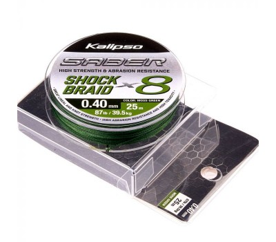 Шнур Kalipso Saber Shock Braid X8 MG 25m 0.40mm