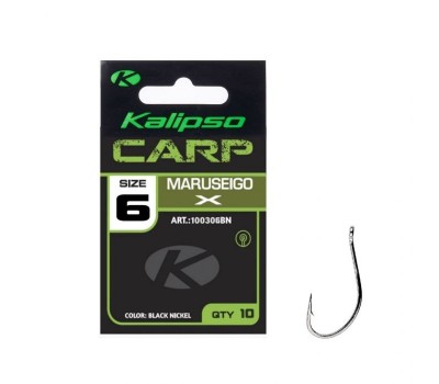 Крючок Kalipso Carp maruseigo X 100306BN №6(10)