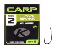 Гачок Kalipso Carp Long Shank 100902BN №2(8)