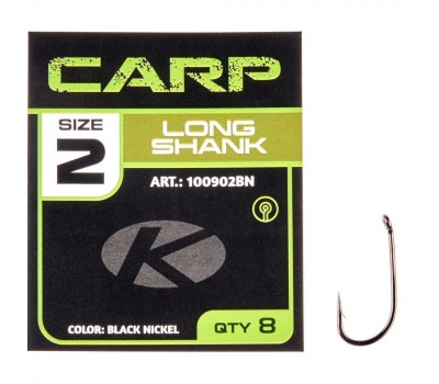 Гачок Kalipso Carp Long Shank 100902BN №2(8)