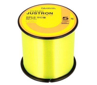 Леска Daiwa Justron DPLS 500m №3 0.285mm 12lb yellow