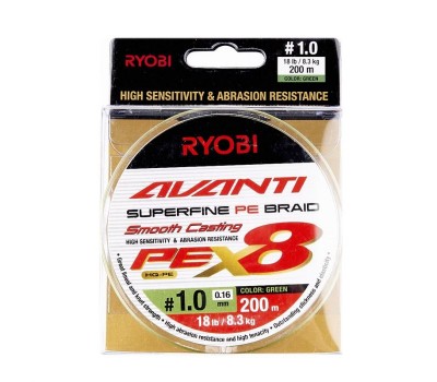 Шнур Ryobi Avanti X8 GR 200m PE1.0