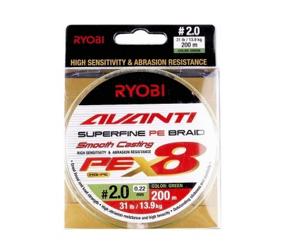 Шнур Ryobi Avanti X8 GR 200m PE2.0