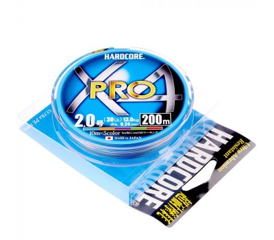 Шнур Duel Hardcore X4 Pro 200m PE2.0 30lb multicolor