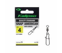 Застежка Kalipso Snap American with swivel-201104BN №4(10)