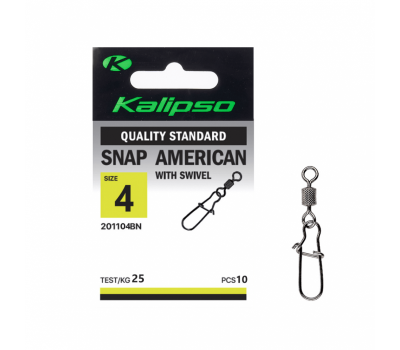 Застежка Kalipso Snap American with swivel-201104BN №4(10)