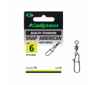 Застежка Kalipso Snap American with swivel-201106BN №6(10)