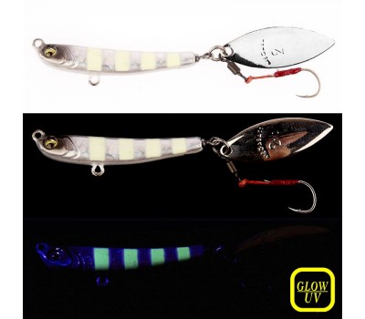 Пилькер Megabass Makippa 7g Glow Zebra