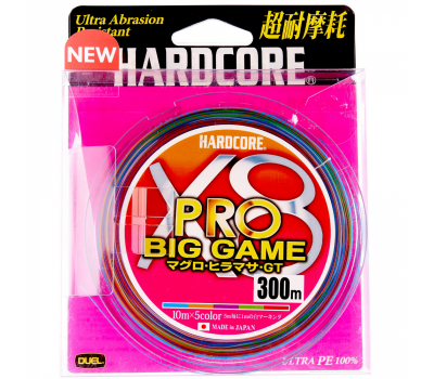 Шнур Duel Hardcore X8 Pro Big Game 300m Multicolor