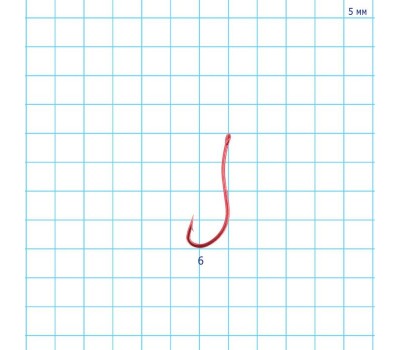 Крючок Gamakatsu LS-3113R N/L red №6(11)