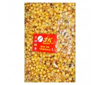 Прикормка 3K Baits зерновой микс кукуруза(с горохом)1kg