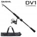 Удилище спиннинговое Daiwa DV1 Black VER Tele в комплекте с катушкой и чехлом