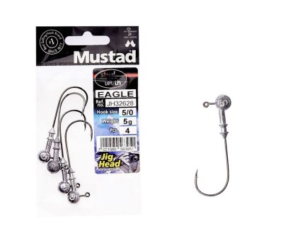 Джиг голівка Mustad Eagle JH32628 №5/0-5g(4)