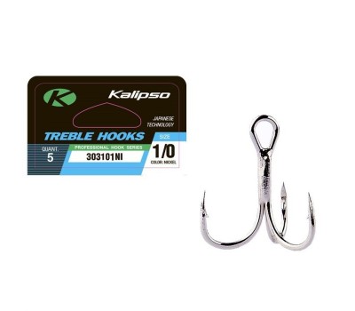 Крючок Kalipso Treble 3031 1/0-10 NI