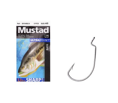 Крючок Mustad Big-Mouth 38104BLN №4/0(5)