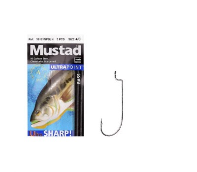 Гачок Mustad Offset Worm 39121BLN №4/0(5)